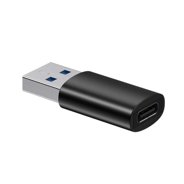 Baseus Ingenuity Mini OTG adapter USB-A 3.1- USB-C, fekete (ZJJQ000101)