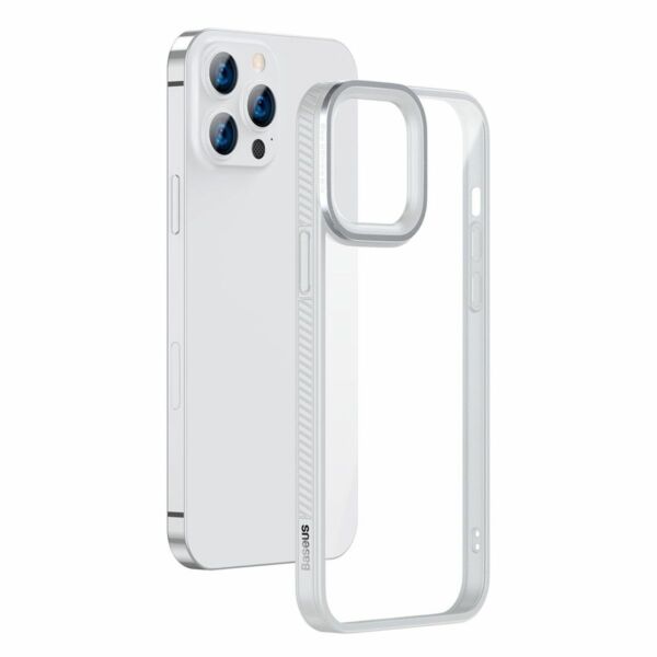 Baseus iPhone 13 Pro Max Crystal telefontok, szürke (ARJT000513)