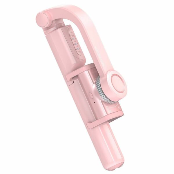 Baseus Uniaxial Bluetoth selfiebot és állvány, pink (SULH-04)