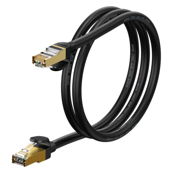 Baseus Ethernet RJ45 (CAT7) hálózati kábel 10 Gbps,1m, fekete (WKJS010101)
