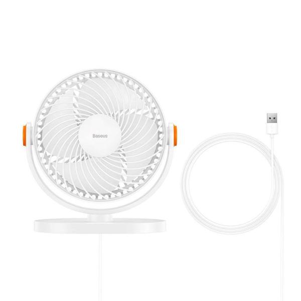 Baseus Serenity álló asztali ventilátor, három sebesség, fehér EU (ACYY000002)