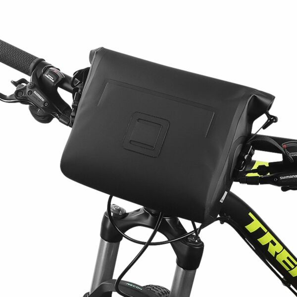 SAHOO kormányra szerelhető, vízálló kerékpáros táska, vállpánttal, 2L, fekete SAHOO-111361-SA