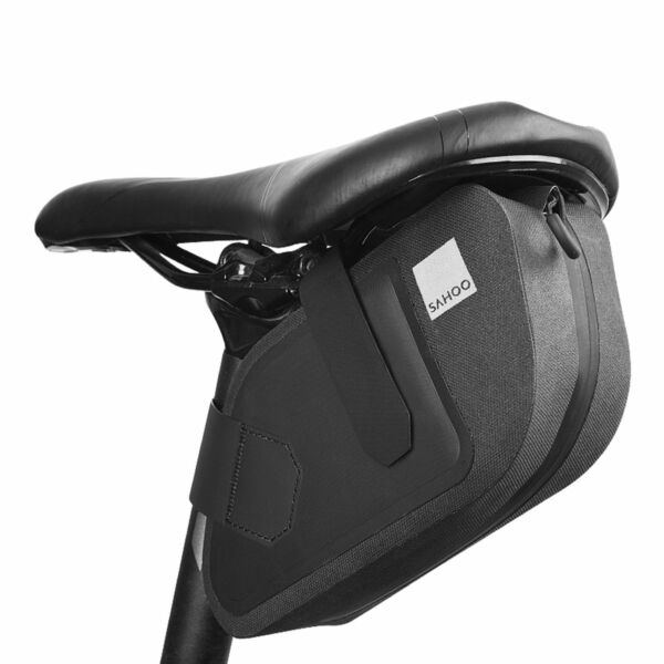 SAHOO nyereg alá rögzíthető, vízálló kerékpáros táska, 0.8L, fekete SAHOO-132037-SA