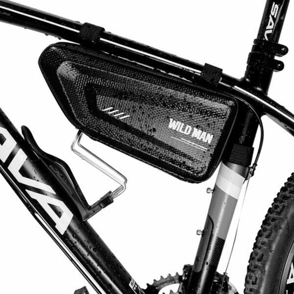 WILDMAN Bicycle Bag E4 váz alá rögzíthető merevfalú, vízálló táska, 1.5L, fekete WILDMAN-E4-15L