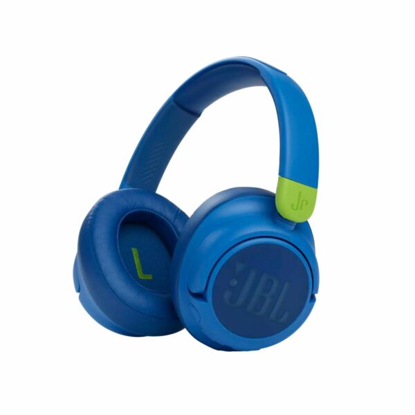 JBL JR460NC Bluetooth fejhallgató gyerekeknek, zajszűrés funkcióval, kék EU