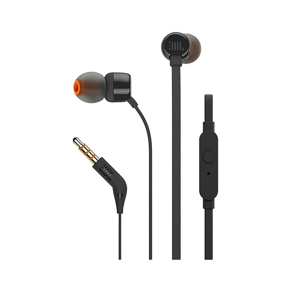 JBL Tune 160 In-Ear vezetékes fülhallgató, fekete EU