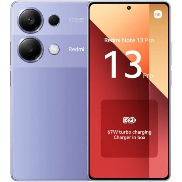 Xiaomi Redmi Note 13 Pro 4G Dual SIM 8GB RAM 256GB, levendula lila EU