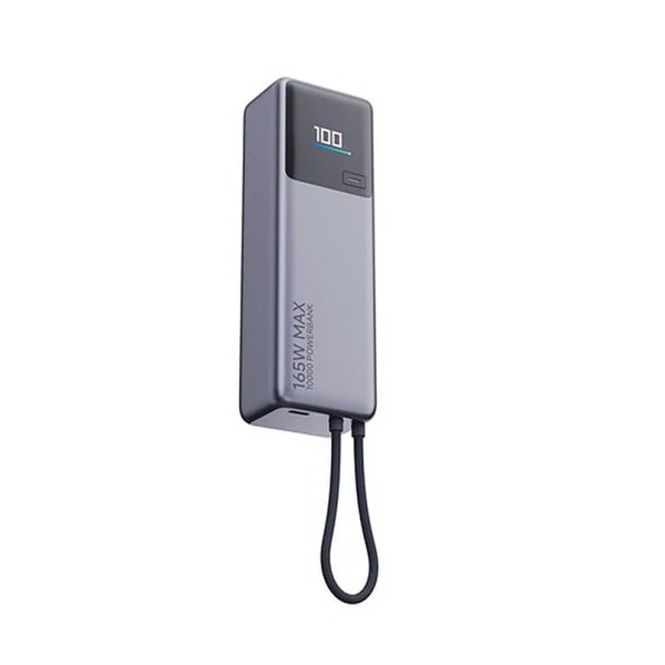Xiaomi Power Bank 10.000 mAh 165W integrált Type-C kábellel, szürke EU BHR9361GL
