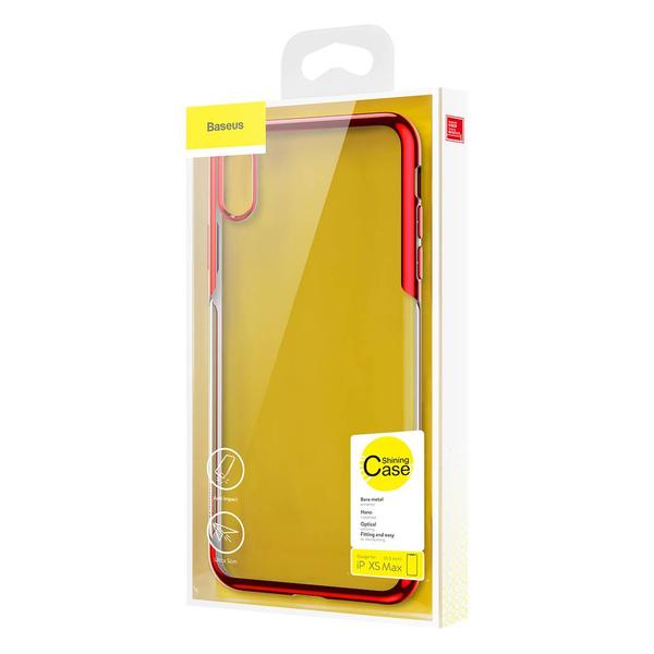 Baseus iPhone XS Max tok, Shining, piros (ARAPIPH65-MD09)