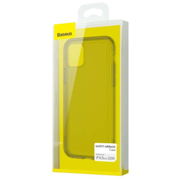 Baseus iPhone 11 Pro Max tok, Safety Airbags, átlátszó fekete (ARAPIPH65S-SF01)