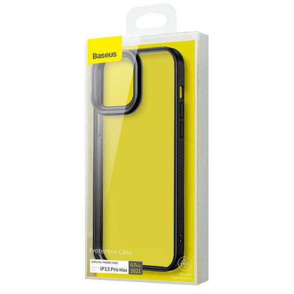 Baseus iPhone 13 Pro Max tok, Crystal Phone, fekete (ARJT000201)