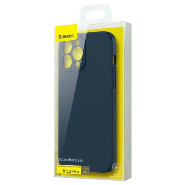 Baseus iPhone 13 Pro tok, Liquid Silica Gel Protective, kék (ARYT000703)