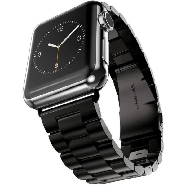 Ringke Apple Watch óraszíj 38 mm/40mm, Metal One Stainless Steel, fekete