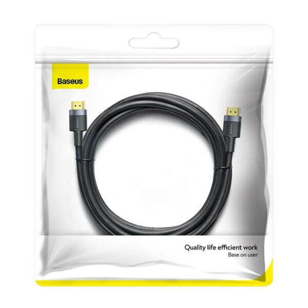 Baseus Video kábel, Cafule 4KHDMI [apa] - 4KHDMI [apa] 3m, fekete (CADKFL-G01)