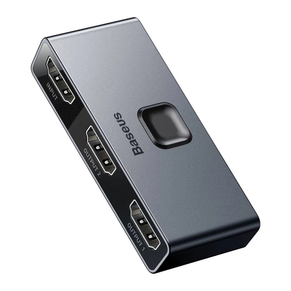 Baseus HUB, Matrix kétirányú HDMI Switcher kapcsoló (2-in-1 or 1-in-2), szürke (CAHUB-BC0G)