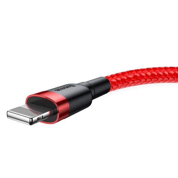 Baseus Lightning kábel, Cafule 1.5A, 2m, piros/piros (CALKLF-C09)