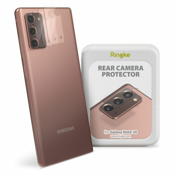 Ringke Galaxy Note 20 kamera lencse védő, Invisible Defender, edzett üveg (3pcs), Átlátszó