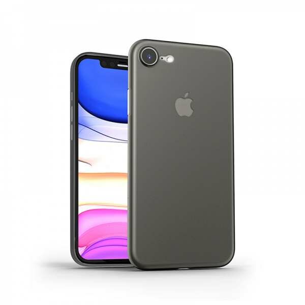 WiWU iPhone SE 2020 tok, átlátszó fekete