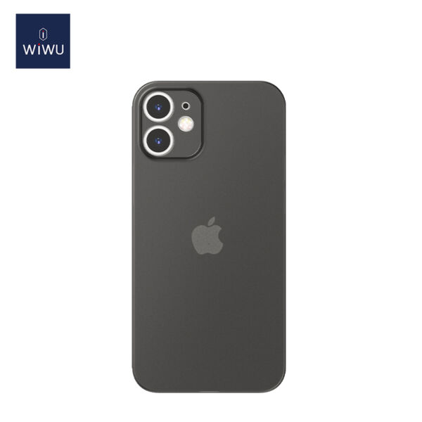 WiWU iPhone 12 mini tok, Nano Skin, átlátszó fekete