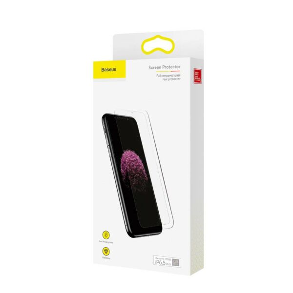 Baseus iPhone XS Max (6.5") 0.3 mm, edzett üveg kijelzővédő fólia, átlátszó (SGAPIPH65-ES02)