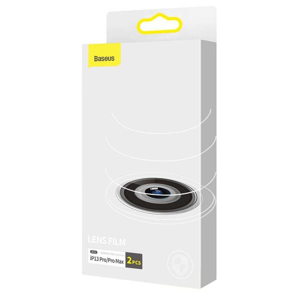 Baseus iPhone 13 Pro/13 Pro Max Kamera lencsevédő, Full-Frame lencse Tripla kamerához (2db/csomag), átlátszó (SGQK000102)