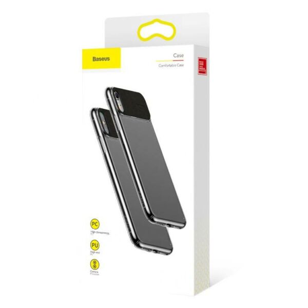 Baseus iPhone XS tok, Comfortable, fekete (WIAPIPH58-SS01)
