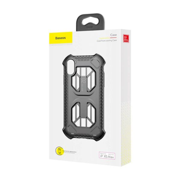Baseus iPhone XS Max tok, Michelin védőburkolat, fekete (WIAPIPH65-LF01)