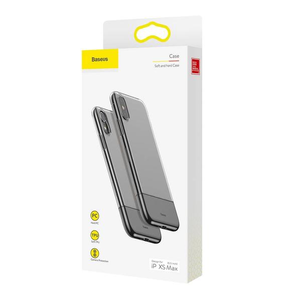 Baseus iPhone XS Max tok, Half to Half, fekete (WIAPIPH65-RY01)