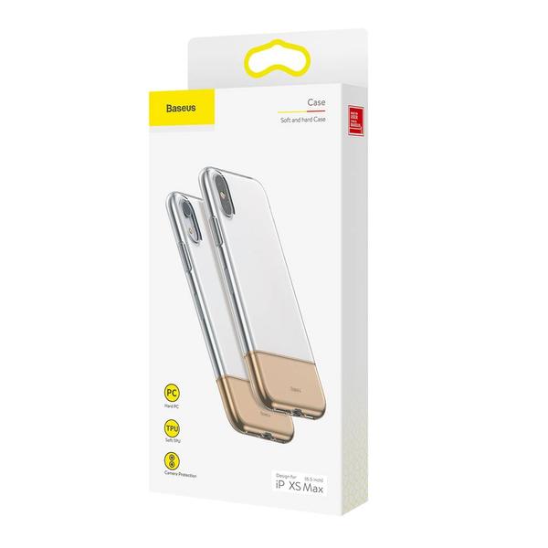 Baseus iPhone XS Max tok, Half to Half, arany (WIAPIPH65-RY0V)