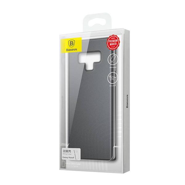 Baseus Samsung Note 9 tok, Wing, átlátszó, fekete (WISANOTE9-E01)