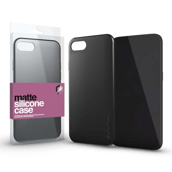 XPRO Samsung Galaxy A12 A125F Szilikon, tok, matt fekete
