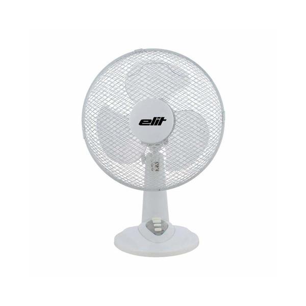 Elit FD-9N asztali ventilátor, 23 cm, 40W, kettő sebesség, széles forgási szög, fehér EU