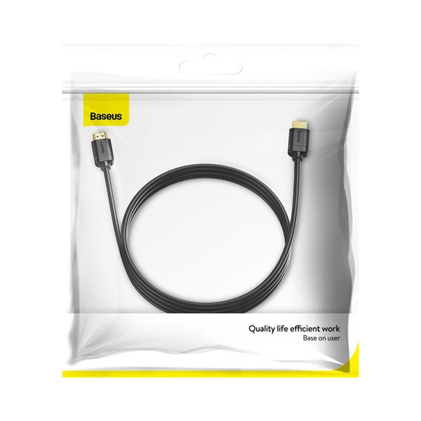 Baseus Videó kábel, High definition sorozat HDMI - 4K HDMI 3m, fekete (CAKGQ-A01)