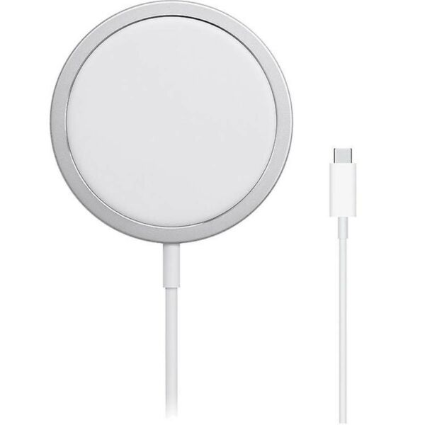 Apple MagSafe vezeték nélküli töltő, töltő kábellel, 15W, fehér EU MHXH3