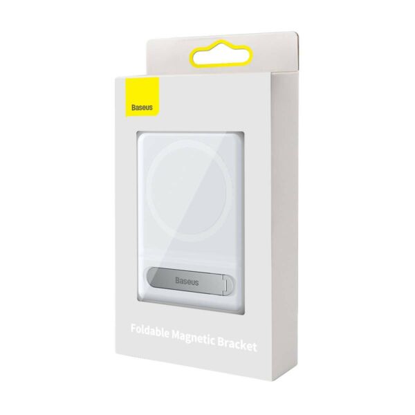 Baseus állvány, összecsukható, mágneses, iPhone MagSafe készülékhez, fehér (LUXZ010002)