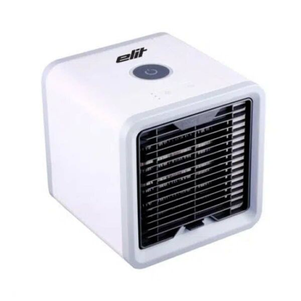 Elit Air Cooler Mini AC-18 ventilátor, kompakt, erőteljes, ultra-halk működés, USB töltő, fehér EU